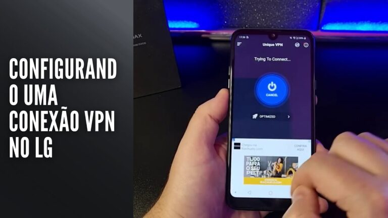 Configurando uma conexão VPN no LG