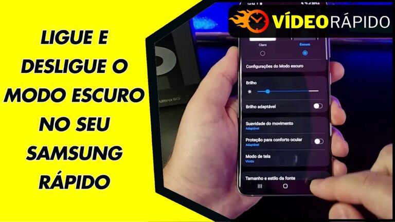 LIGUE E DESLIGUE O MODO ESCURO NO SEU SAMSUNG RÁPIDO