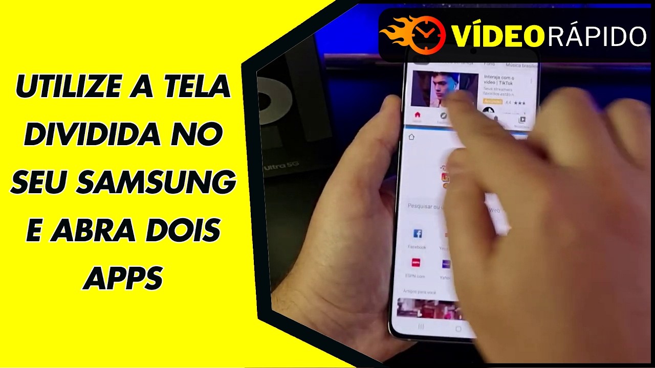 UTILIZE A TELA DIVIDIDA NO SEU SAMSUNG E ABRA DOIS APPS