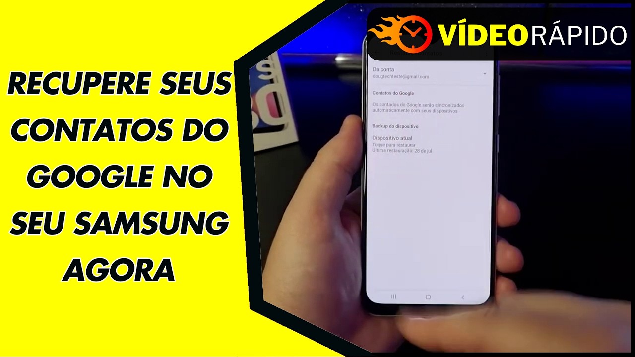 RECUPERE SEUS CONTATOS DO GOOGLE NO SEU SAMSUNG AGORA