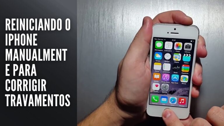 Reiniciando o iPhone manualmente para corrigir travamentos