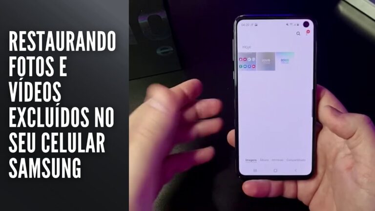 Restaurando fotos e vídeos excluídos no seu celular Samsung