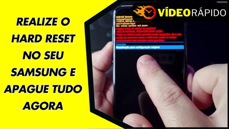 REALIZE O HARD RESET NO SEU SAMSUNG E APAGUE TUDO AGORA