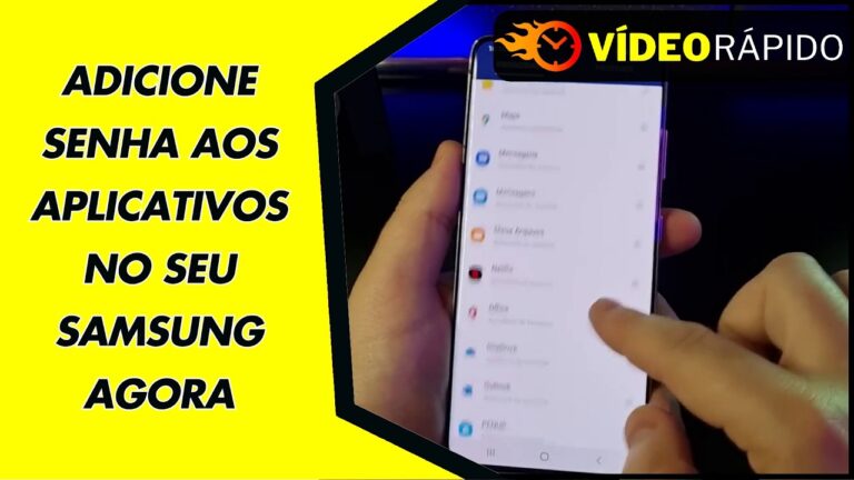 ADICIONE SENHA AOS APLICATIVOS NO SEU SAMSUNG AGORA