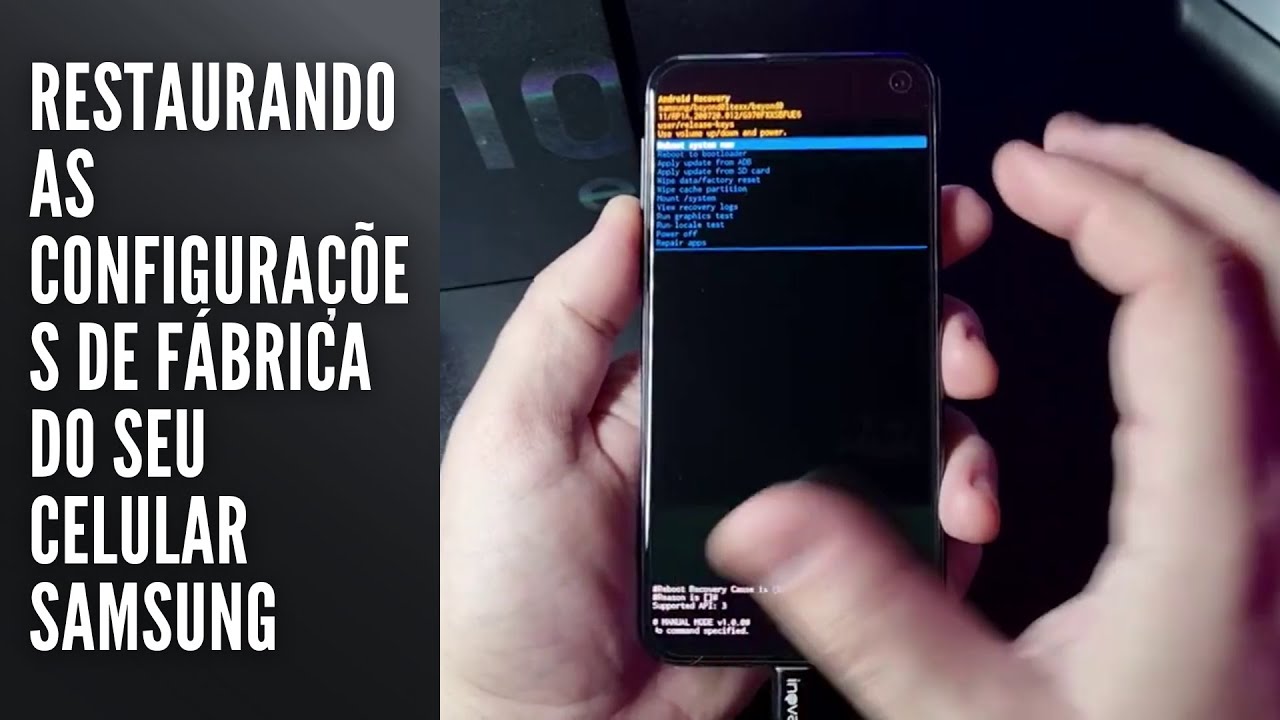 Restaurando as configurações de fábrica do seu celular Samsung