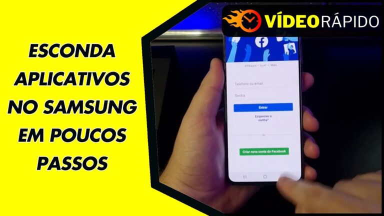 ESCONDA APLICATIVOS NO SAMSUNG EM POUCOS PASSOS