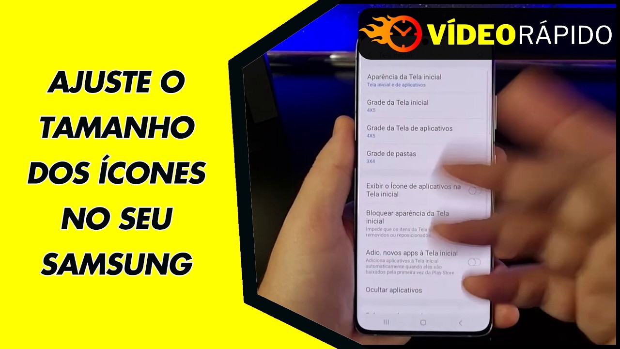 AJUSTE O TAMANHO DOS ÍCONES NO SEU SAMSUNG