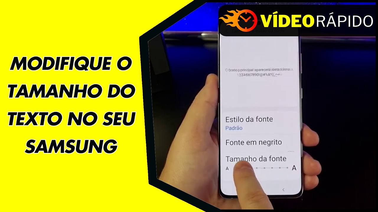 MODIFIQUE O TAMANHO DO TEXTO NO SEU SAMSUNG