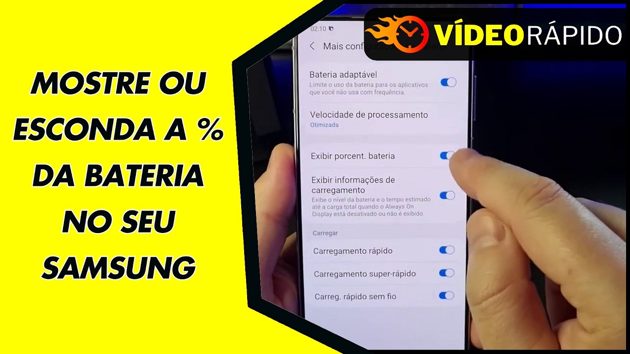 MOSTRE OU ESCONDA A % DA BATERIA NO SEU SAMSUNG MOSTRE OU ESCONDA A % DA BATERIA NO SEU SAMSUNG