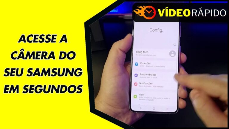 ACESSE A CÂMERA DO SEU SAMSUNG EM SEGUNDOS