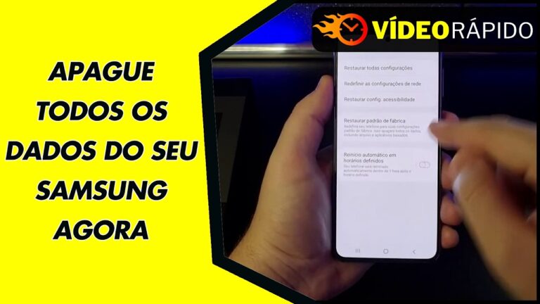 APAGUE TODOS OS DADOS DO SEU SAMSUNG AGORA