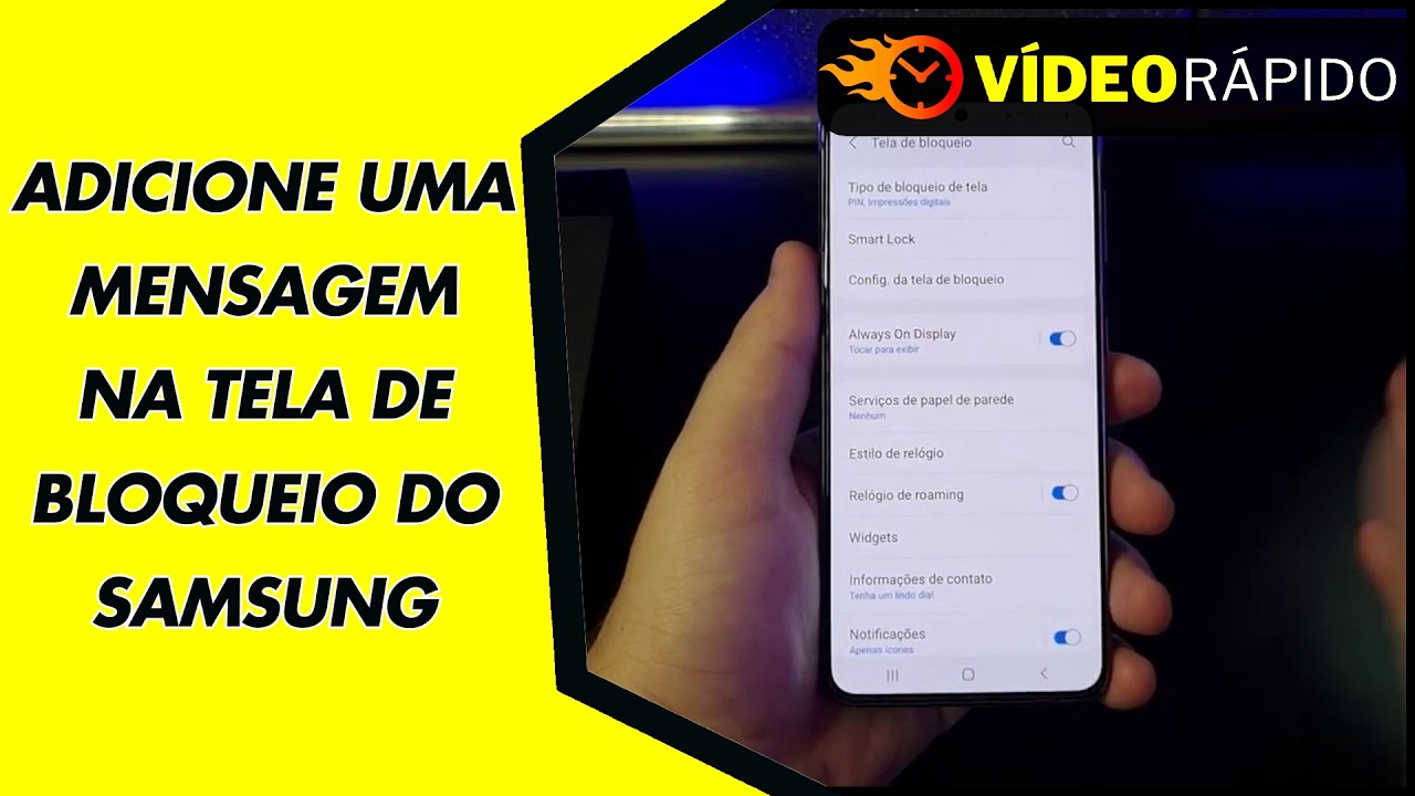 ADICIONE UMA MENSAGEM NA TELA DE BLOQUEIO DO SAMSUNG ADICIONE UMA MENSAGEM NA TELA DE BLOQUEIO DO SAMSUNG