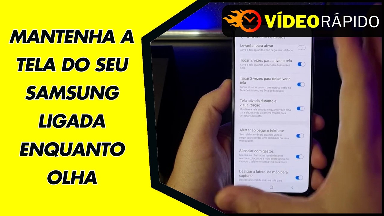 MANTENHA A TELA DO SEU SAMSUNG LIGADA ENQUANTO OLHA MANTENHA A TELA DO SEU SAMSUNG LIGADA ENQUANTO OLHA