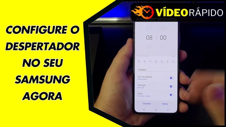 CONFIGURE O DESPERTADOR NO SEU SAMSUNG AGORA