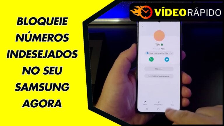 BLOQUEIE NÚMEROS INDESEJADOS NO SEU SAMSUNG AGORA