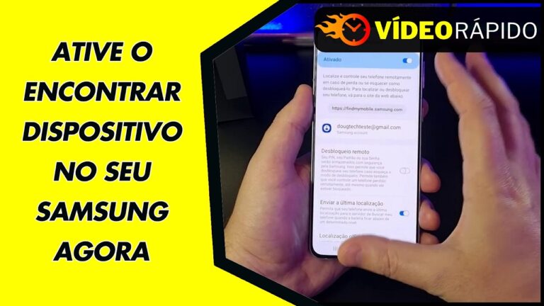 ATIVE O ENCONTRAR DISPOSITIVO NO SEU SAMSUNG AGORA