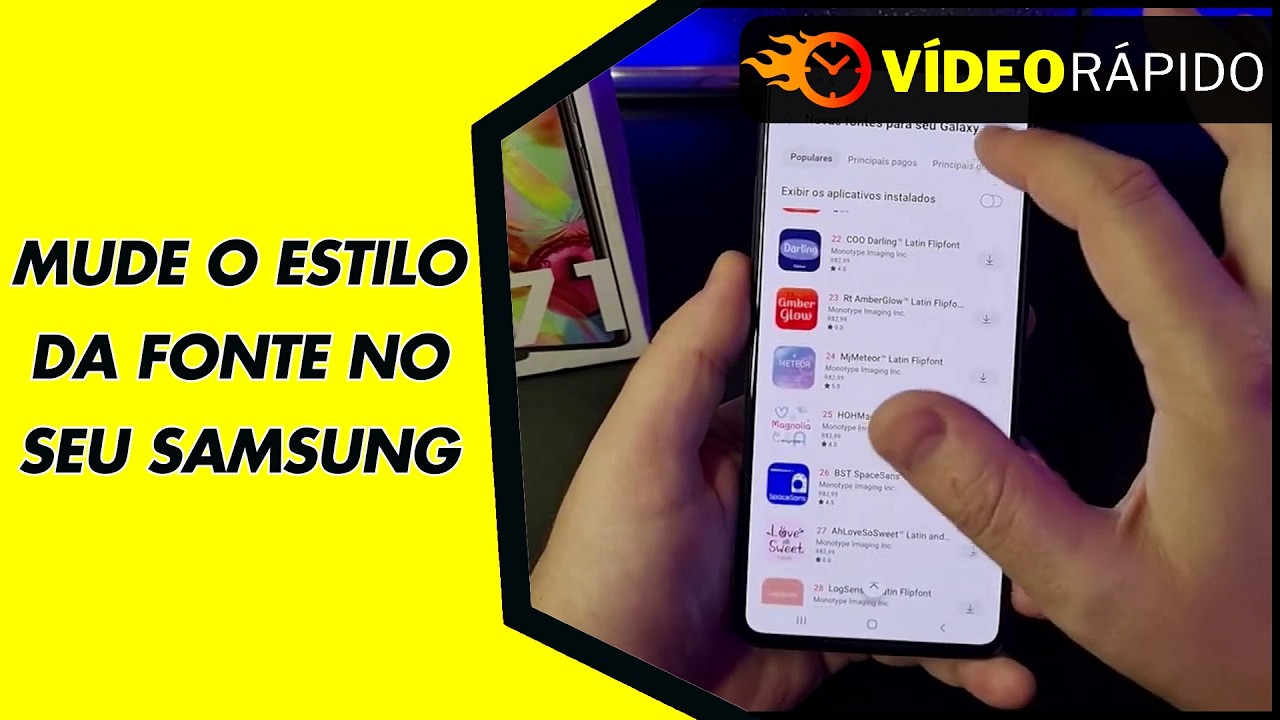 MUDE O ESTILO DA FONTE NO SEU SAMSUNG