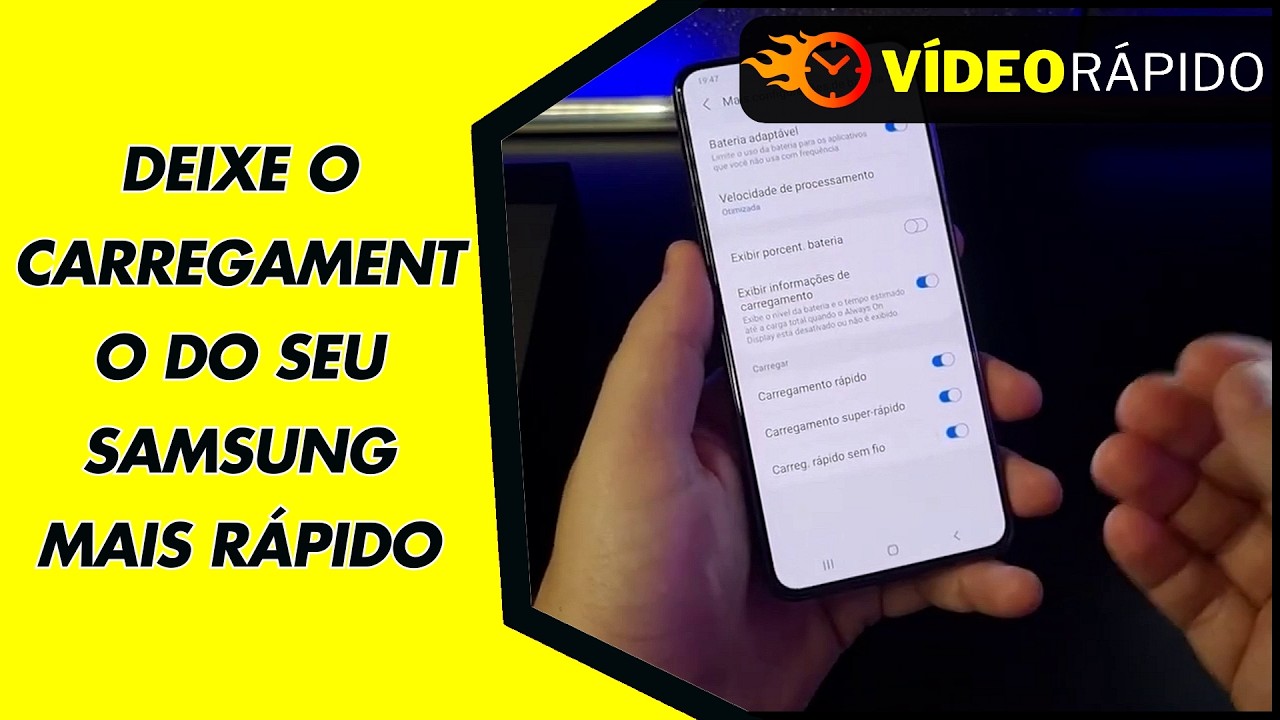 DEIXE O CARREGAMENTO DO SEU SAMSUNG MAIS RÁPIDO