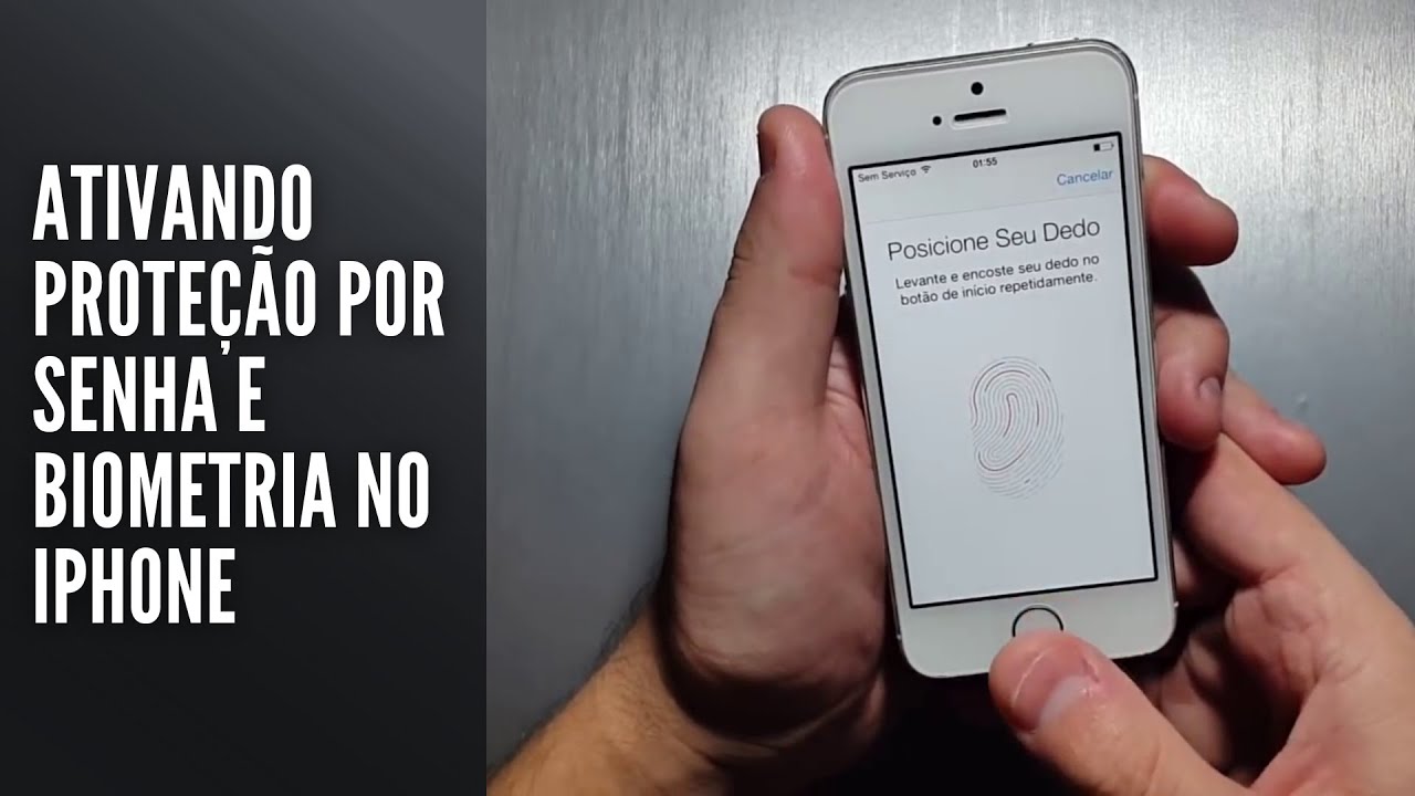 Ativando proteção por senha e biometria no iPhone