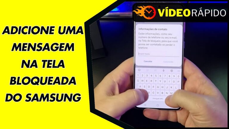 ADICIONE UMA MENSAGEM NA TELA BLOQUEADA DO SAMSUNG