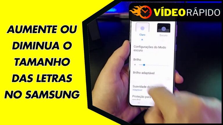 AUMENTE OU DIMINUA O TAMANHO DAS LETRAS NO SAMSUNG