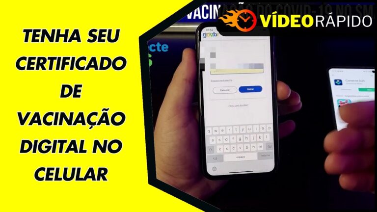 TENHA SEU CERTIFICADO DE VACINAÇÃO DIGITAL NO CELULAR