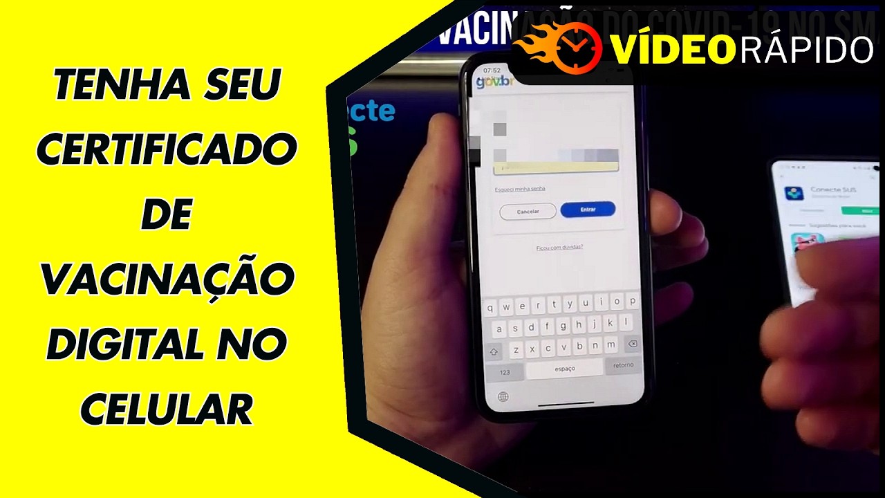 TENHA SEU CERTIFICADO DE VACINAÇÃO DIGITAL NO CELULAR