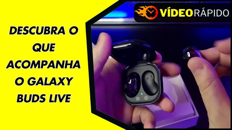 DESCUBRA O QUE ACOMPANHA O GALAXY BUDS LIVE
