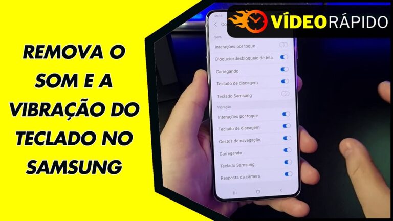 REMOVA O SOM E A VIBRAÇÃO DO TECLADO NO SAMSUNG