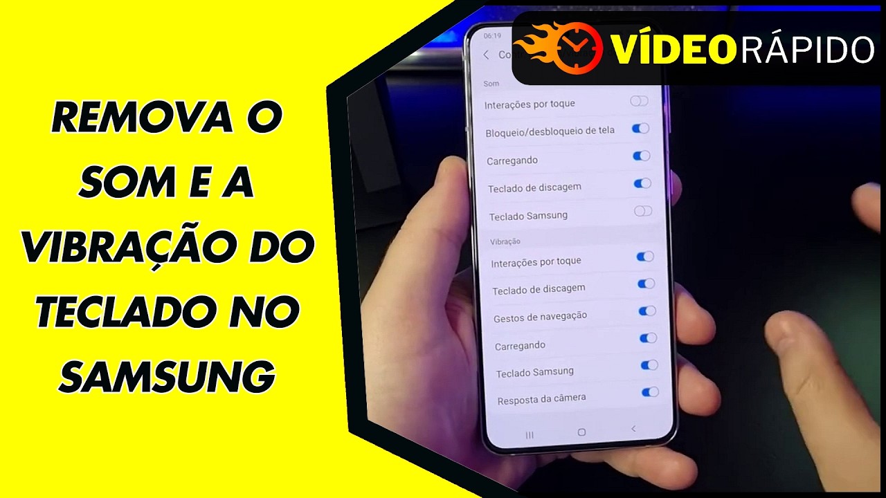 REMOVA O SOM E A VIBRAÇÃO DO TECLADO NO SAMSUNG
