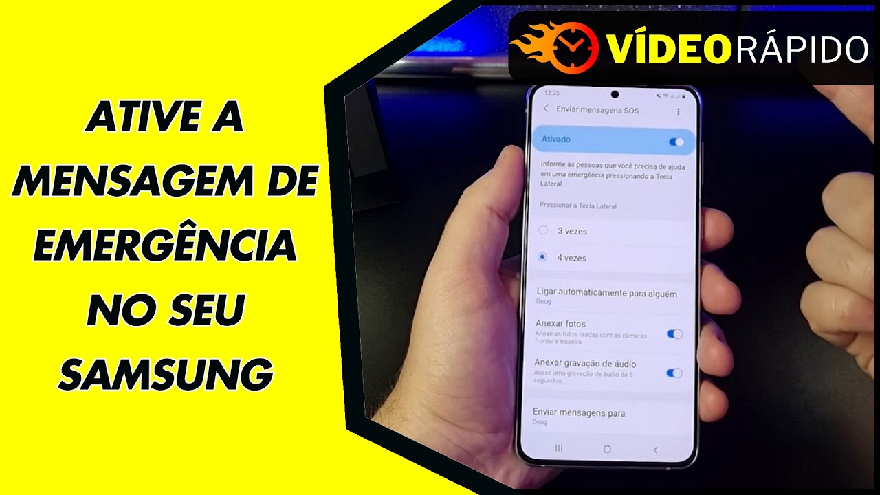 ATIVE A MENSAGEM DE EMERGÊNCIA NO SEU SAMSUNG ATIVE A MENSAGEM DE EMERGÊNCIA NO SEU SAMSUNG