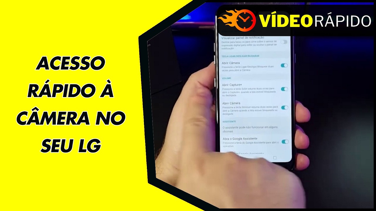 ACESSO RÁPIDO À CÂMERA NO SEU LG