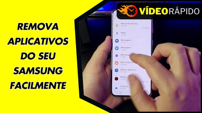 REMOVA APLICATIVOS DO SEU SAMSUNG FACILMENTE