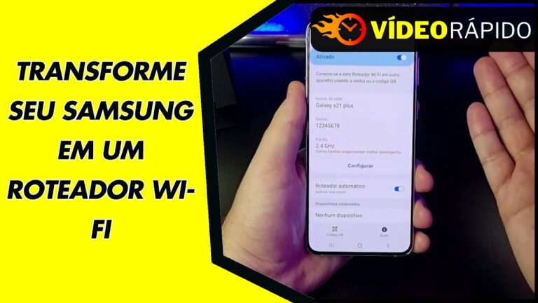 TRANSFORME SEU SAMSUNG EM UM ROTEADOR WI FI