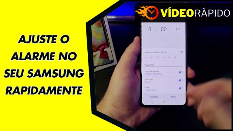 AJUSTE O ALARME NO SEU SAMSUNG RAPIDAMENTE