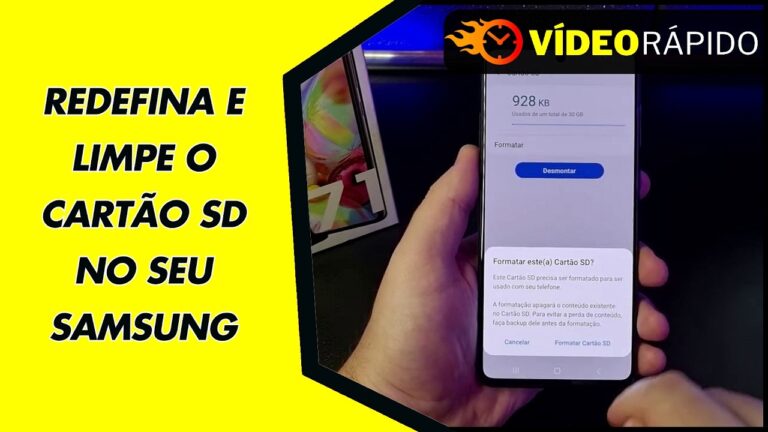 REDEFINA E LIMPE O CARTÃO SD NO SEU SAMSUNG