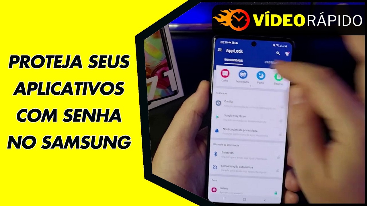 PROTEJA SEUS APLICATIVOS COM SENHA NO SAMSUNG PROTEJA SEUS APLICATIVOS COM SENHA NO SAMSUNG
