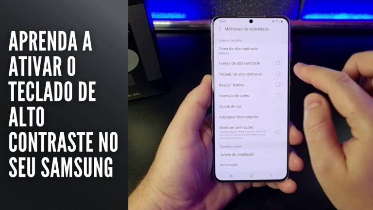 Aprenda a ativar o teclado de alto contraste no seu Samsung
