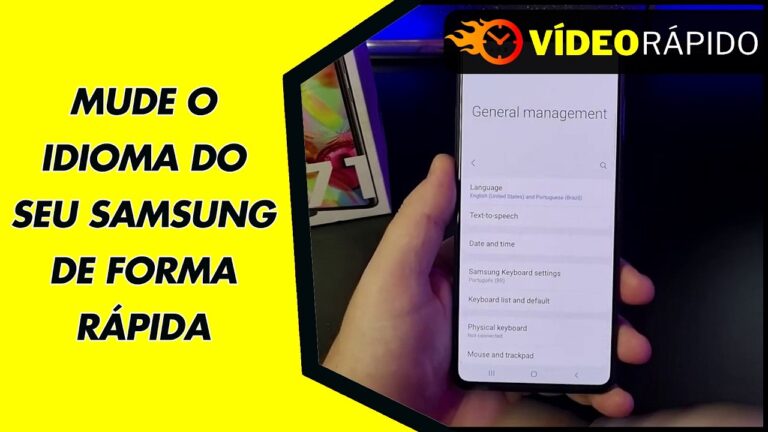 MUDE O IDIOMA DO SEU SAMSUNG DE FORMA RÁPIDA