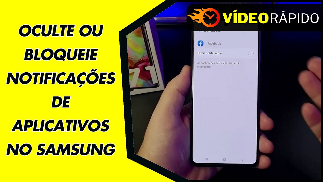 OCULTE OU BLOQUEIE NOTIFICAÇÕES DE APLICATIVOS NO SAMSUNG