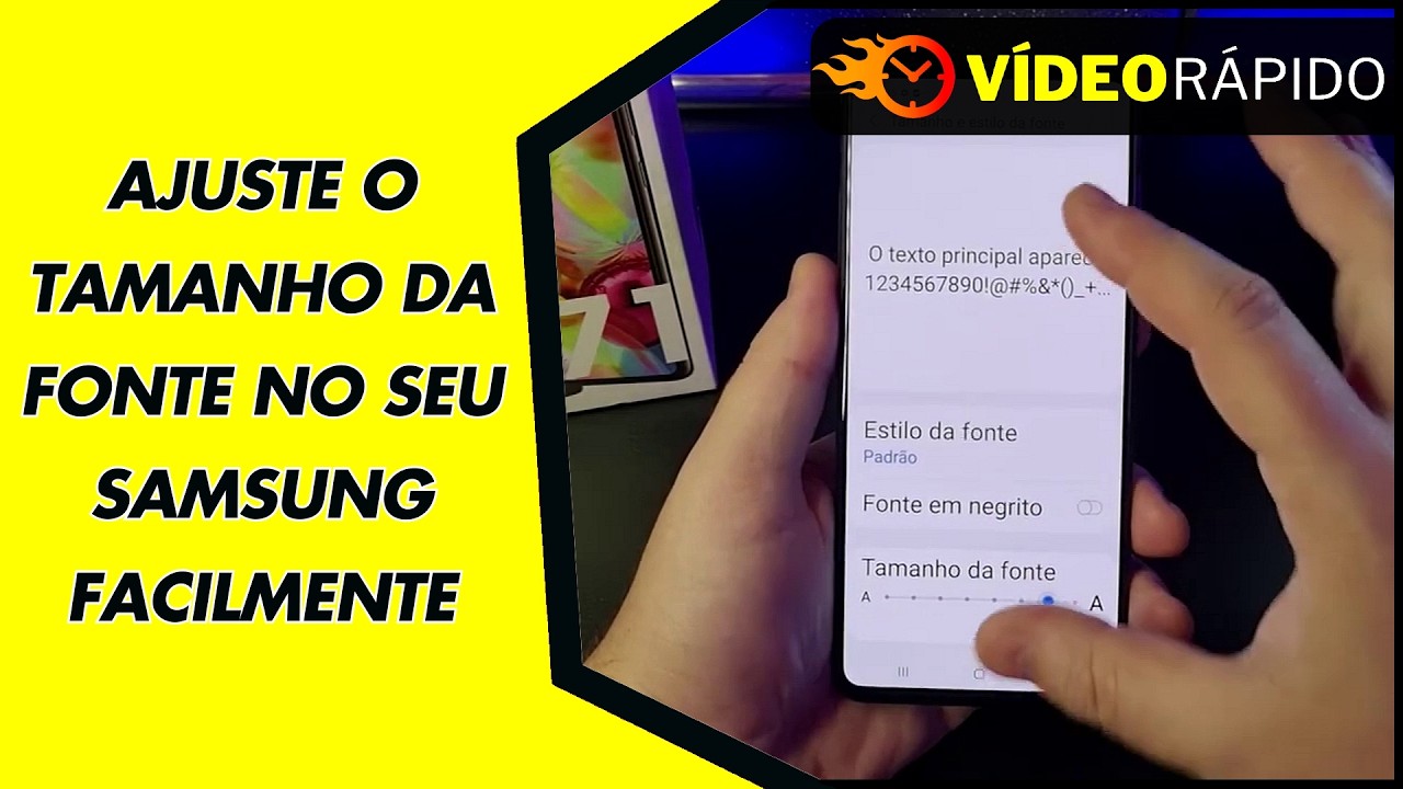 AJUSTE O TAMANHO DA FONTE NO SEU SAMSUNG FACILMENTE