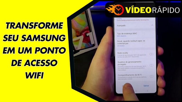 TRANSFORME SEU SAMSUNG EM UM PONTO DE ACESSO WIFI