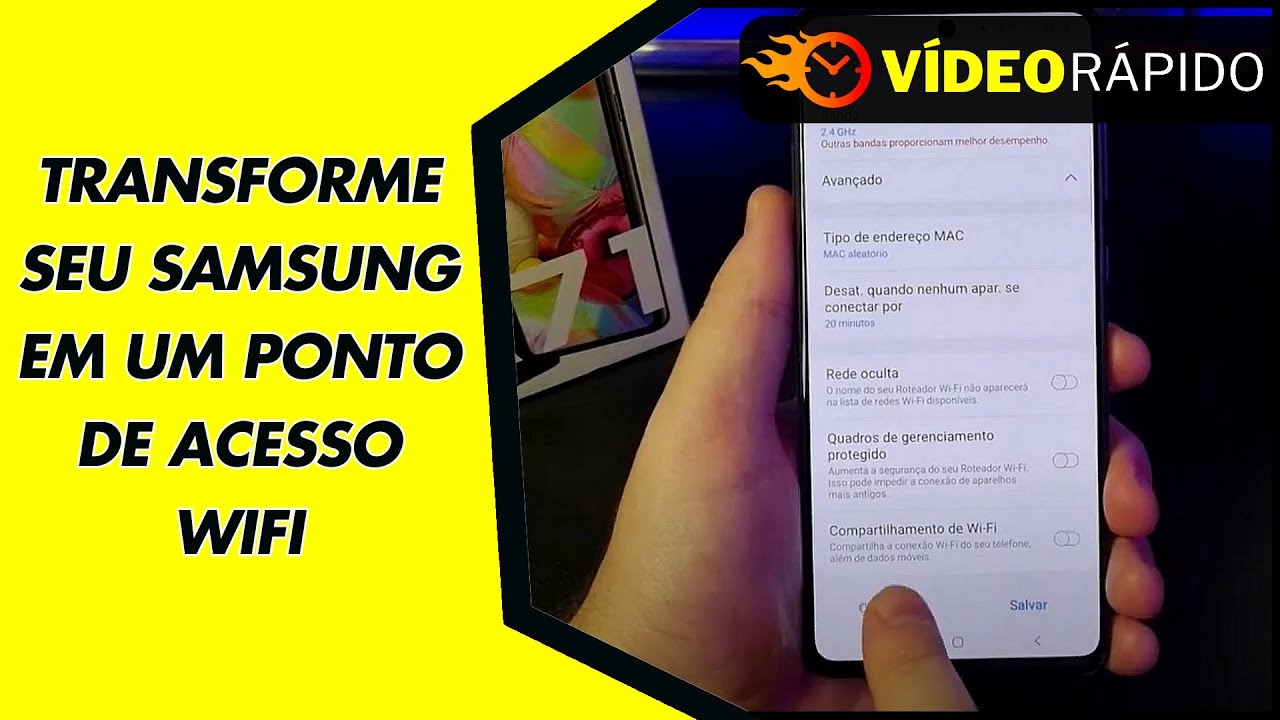 TRANSFORME SEU SAMSUNG EM UM PONTO DE ACESSO WIFI