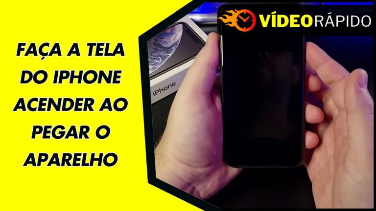 FAÇA A TELA DO IPHONE ACENDER AO PEGAR O APARELHO