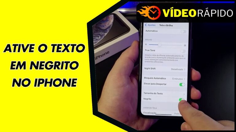ATIVE O TEXTO EM NEGRITO NO IPHONE