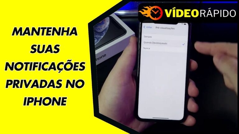 MANTENHA SUAS NOTIFICAÇÕES PRIVADAS NO IPHONE