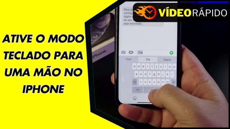 ATIVE O MODO TECLADO PARA UMA MÃO NO IPHONE