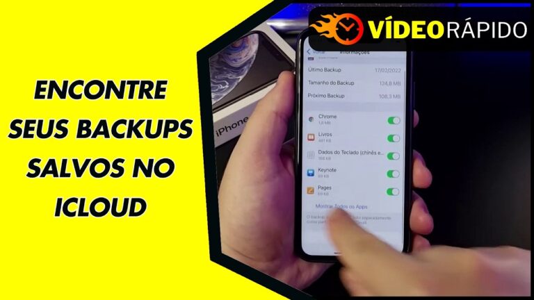 ENCONTRE SEUS BACKUPS SALVOS NO ICLOUD
