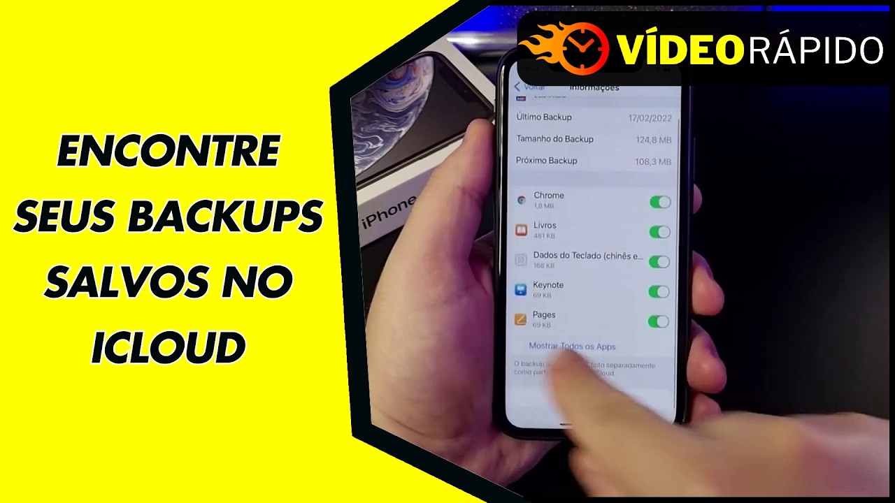 ENCONTRE SEUS BACKUPS SALVOS NO ICLOUD ENCONTRE SEUS BACKUPS SALVOS NO ICLOUD