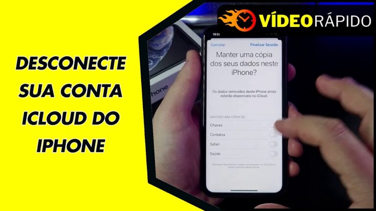 DESCONECTE SUA CONTA ICLOUD DO IPHONE